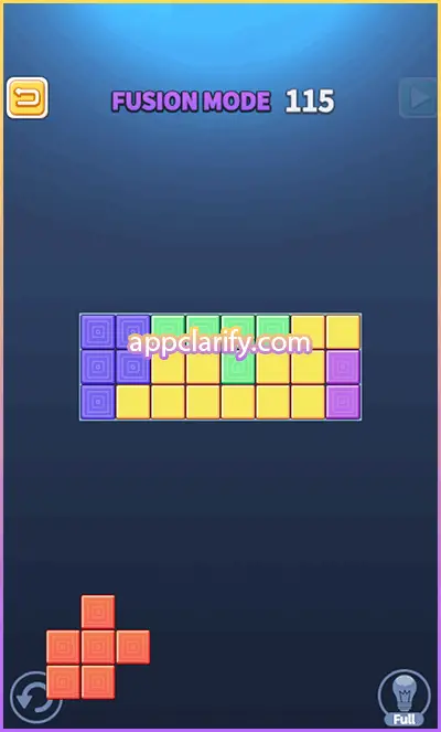 Block Puzzle King Fusion Mode Solutions