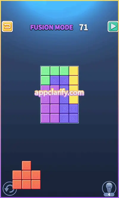 Block Puzzle King Fusion Mode Solutions