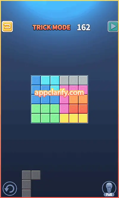 Block Puzzle King Trick Mode Solutions