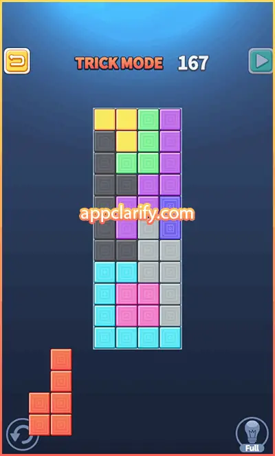 Block Puzzle King Trick Mode Solutions