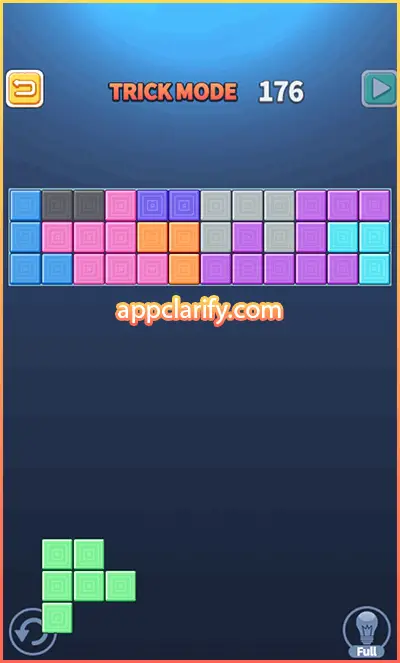 Block Puzzle King Trick Mode Solutions