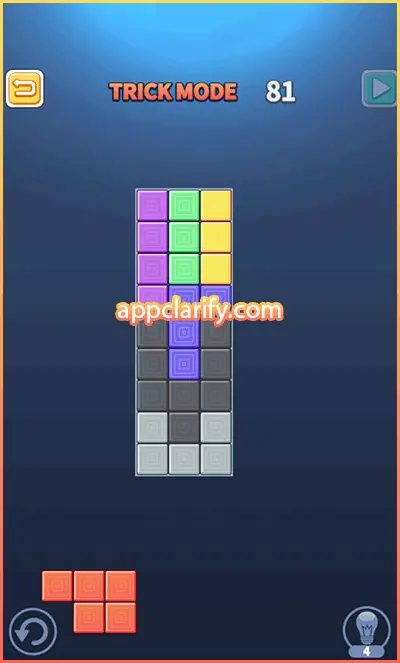 Block Puzzle King Trick Mode Solutions