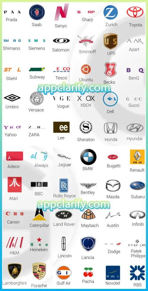 Logos Quiz Game Level 5 Answers - Apps Answers .net