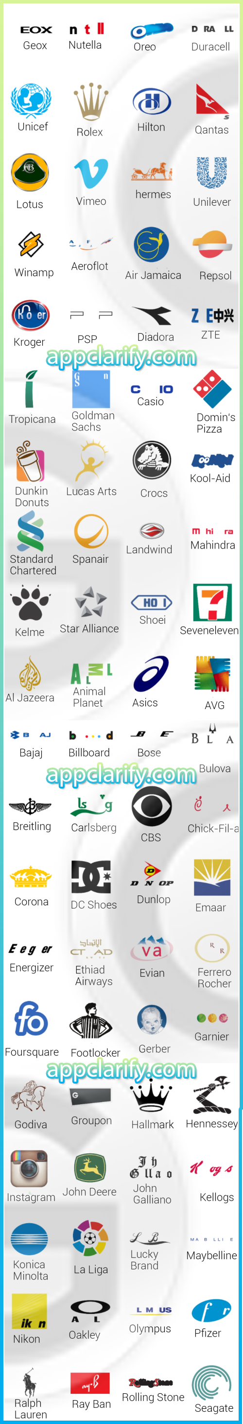 Answers Logo Quiz Level 7 