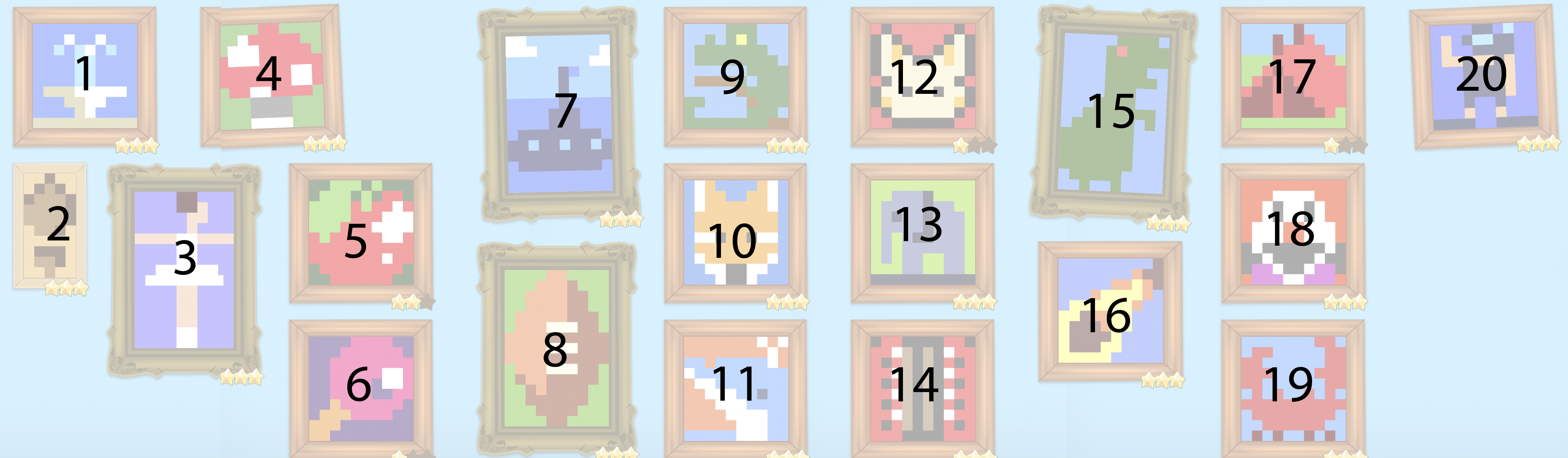 Hungry Cat Picross Medium Gallery 2 Solutions
