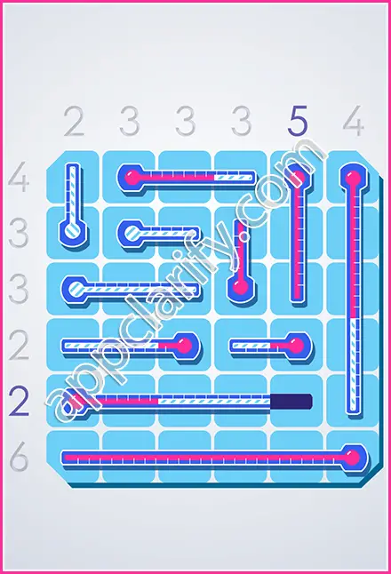 Thermometers Puzzles Pack C Solutions
