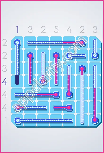 Thermometers Puzzles Pack D Solutions