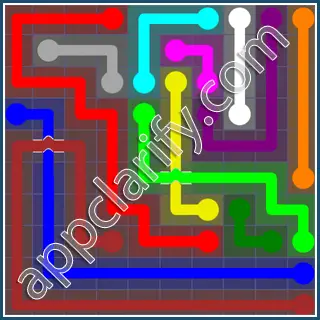 Flow Free: Bridges 10x10 Mania Pack Level 10 Solutions