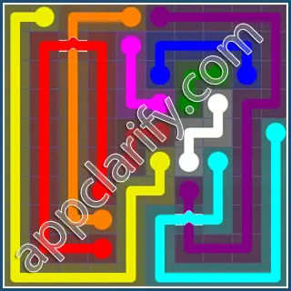 Flow Free: Bridges 10x10 Mania Pack Level 101 Solutions