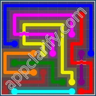 Flow Free: Bridges 10x10 Mania Pack Level 104 Solutions