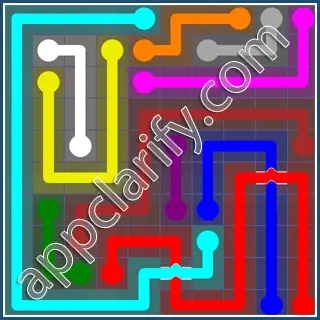 Flow Free: Bridges 10x10 Mania Pack Level 113 Solutions