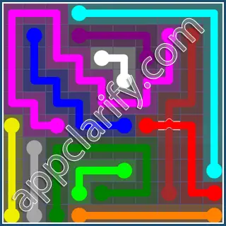 Flow Free: Bridges 10x10 Mania Pack Level 115 Solutions