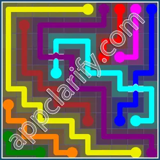 Flow Free: Bridges 10x10 Mania Pack Level 18 Solutions