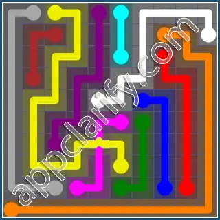 Flow Free: Bridges 10x10 Mania Pack Level 24 Solutions