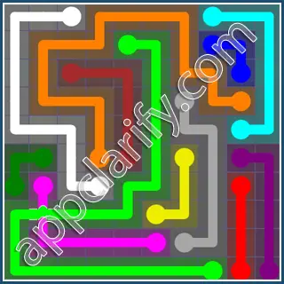 Flow Free: Bridges 10x10 Mania Pack Level 28 Solutions