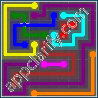 Flow Free: Bridges 10x10 Mania Pack Level 31 Solutions