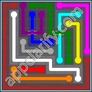 Flow Free: Bridges 10x10 Mania Pack Level 33 Solutions