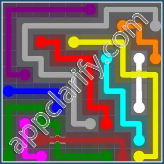 Flow Free: Bridges 10x10 Mania Pack Level 34 Solutions