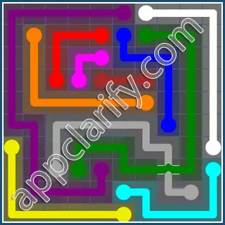 Flow Free: Bridges 10x10 Mania Pack Level 48 Solutions