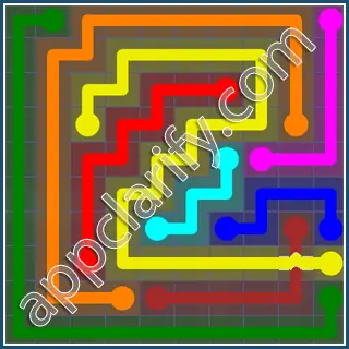 Flow Free: Bridges 10x10 Mania Pack Level 59 Solutions