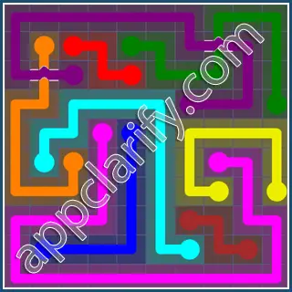 Flow Free: Bridges 10x10 Mania Pack Level 63 Solutions