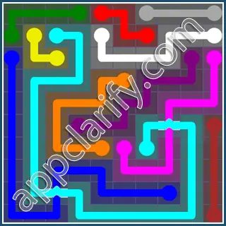 Flow Free: Bridges 10x10 Mania Pack Level 69 Solutions