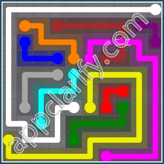 Flow Free: Bridges 10x10 Mania Pack Level 75 Solutions