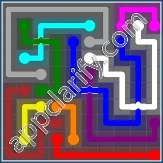 Flow Free: Bridges 10x10 Mania Pack Level 8 Solutions