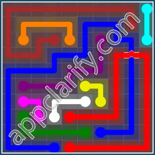 Flow Free: Bridges 10x10 Mania Pack Level 82 Solutions