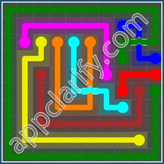 Flow Free: Bridges 10x10 Mania Pack Level 99 Solutions