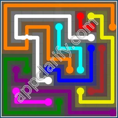 Flow Free: Bridges 11x11 Mania Pack Level 10 Solutions