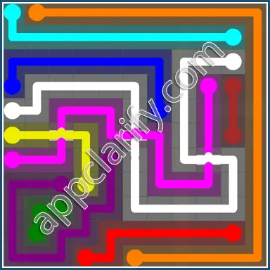 Flow Free: Bridges 11x11 Mania Pack Level 100 Solutions