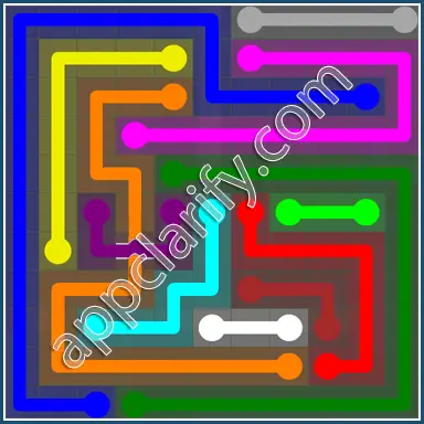 Flow Free: Bridges 11x11 Mania Pack Level 110 Solutions