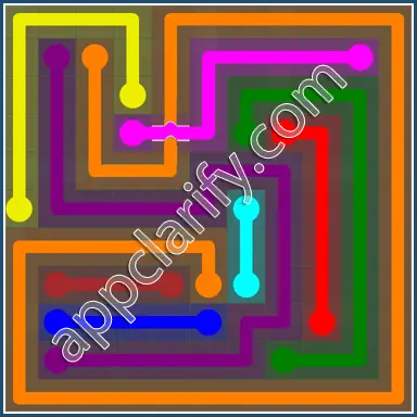 Flow Free: Bridges 11x11 Mania Pack Level 12 Solutions