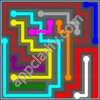 Flow Free: Bridges 11x11 Mania Pack Level 15 Solutions