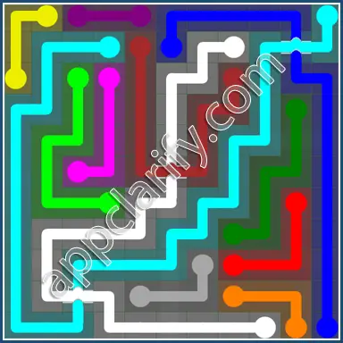 Flow Free: Bridges 11x11 Mania Pack Level 16 Solutions