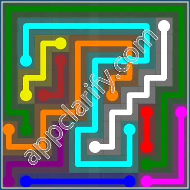 Flow Free: Bridges 11x11 Mania Pack Level 22 Solutions