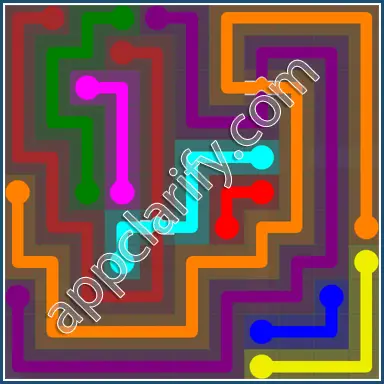 Flow Free: Bridges 11x11 Mania Pack Level 27 Solutions