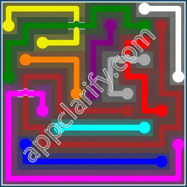 Flow Free: Bridges 11x11 Mania Pack Level 86 Solutions