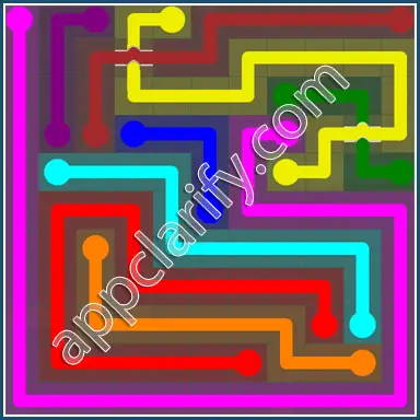 Flow Free: Bridges 11x11 Mania Pack Level 9 Solutions