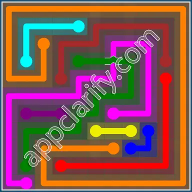 Flow Free: Bridges 11x11 Mania Pack Level 98 Solutions