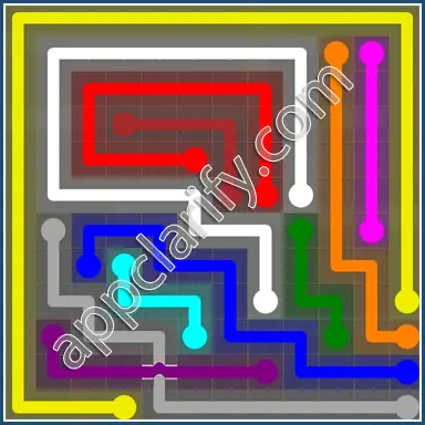 Flow Free: Bridges 12x12 Mania Pack Level 11 Solutions