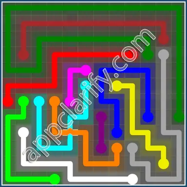 Flow Free: Bridges 12x12 Mania Pack Level 27 Solutions