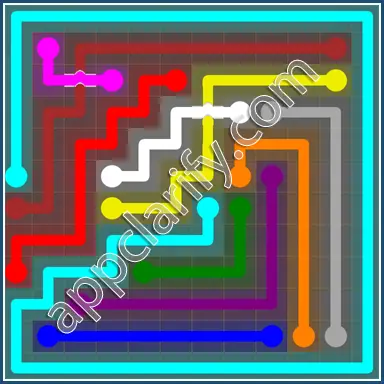 Flow Free: Bridges 12x12 Mania Pack Level 66 Solutions