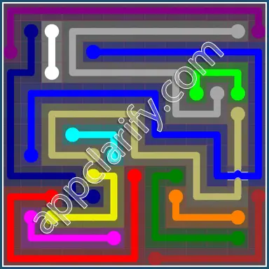 Flow Free: Bridges 13x13 Mania Pack Level 114 Solutions