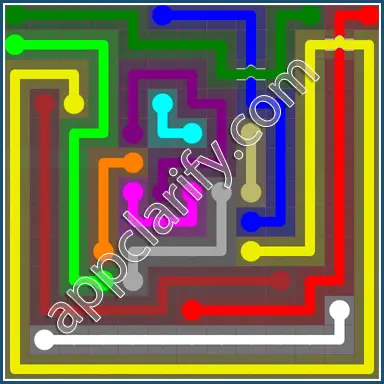 Flow Free: Bridges 13x13 Mania Pack Level 120 Solutions