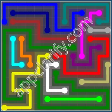 Flow Free: Bridges 13x13 Mania Pack Level 20 Solutions