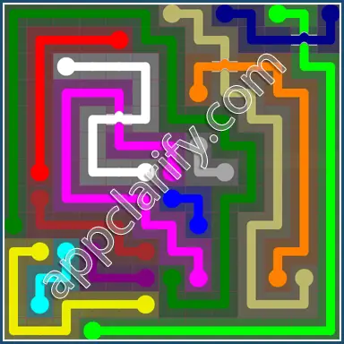 Flow Free: Bridges 13x13 Mania Pack Level 3 Solutions