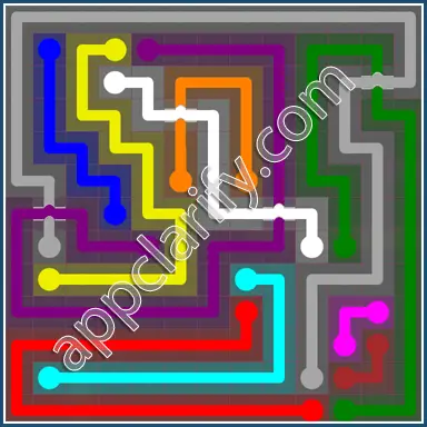 Flow Free: Bridges 13x13 Mania Pack Level 65 Solutions