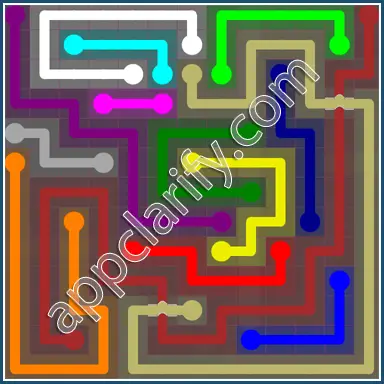 Flow Free: Bridges 13x13 Mania Pack Level 8 Solutions